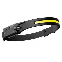 Lanterna reincarcabila pentru cap cu banda flexibila LED 2in1  Lanterna reincarcabila pentru cap cu banda flexibila LED 2in1
